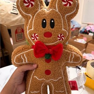 Gingerbread Plush with Red Bow Disney